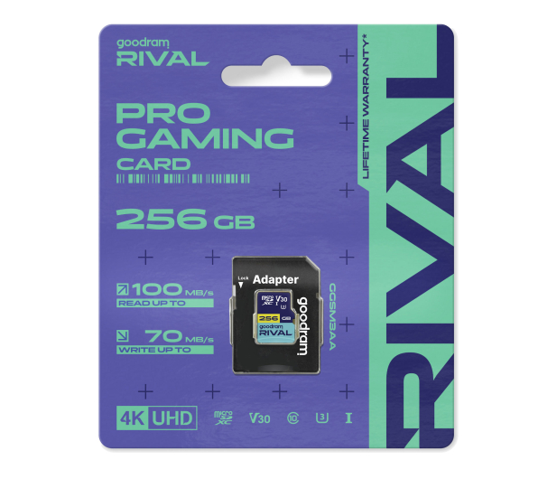 GOODRAM 256GB microSDXC RIVAL M3AA 100MB/s UHS-I U3 V30 - 1536720 - zdjęcie 3
